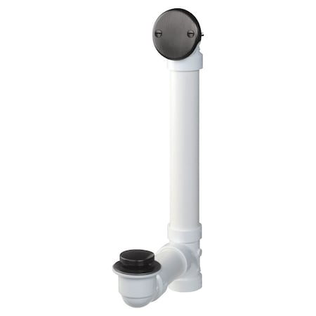 Plumb Pak Keeney 1-1/2 in. D Chrome PVC Bath Drain K630PVCVB